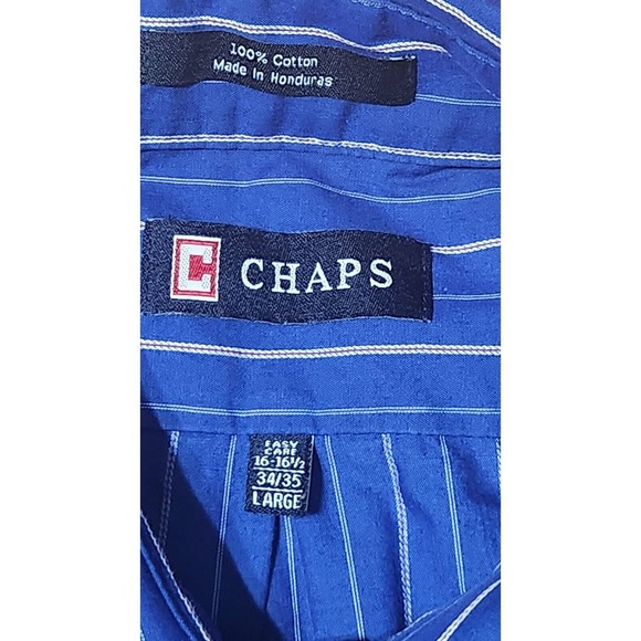 Chaps  Shirt Men's  Size Large  Long Sleeve Button Up - Picture 2 of 6